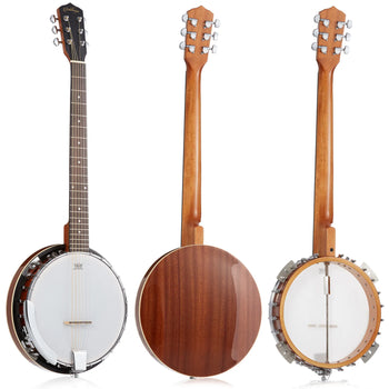 6-String Banjo with Mahogany Resonator Full-Size