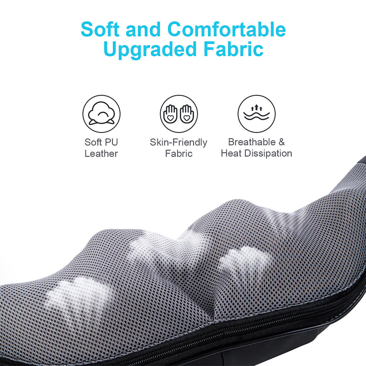 Deep Kneading Shoulder Pillow Shiatsu Neck and Back Soothing Massager