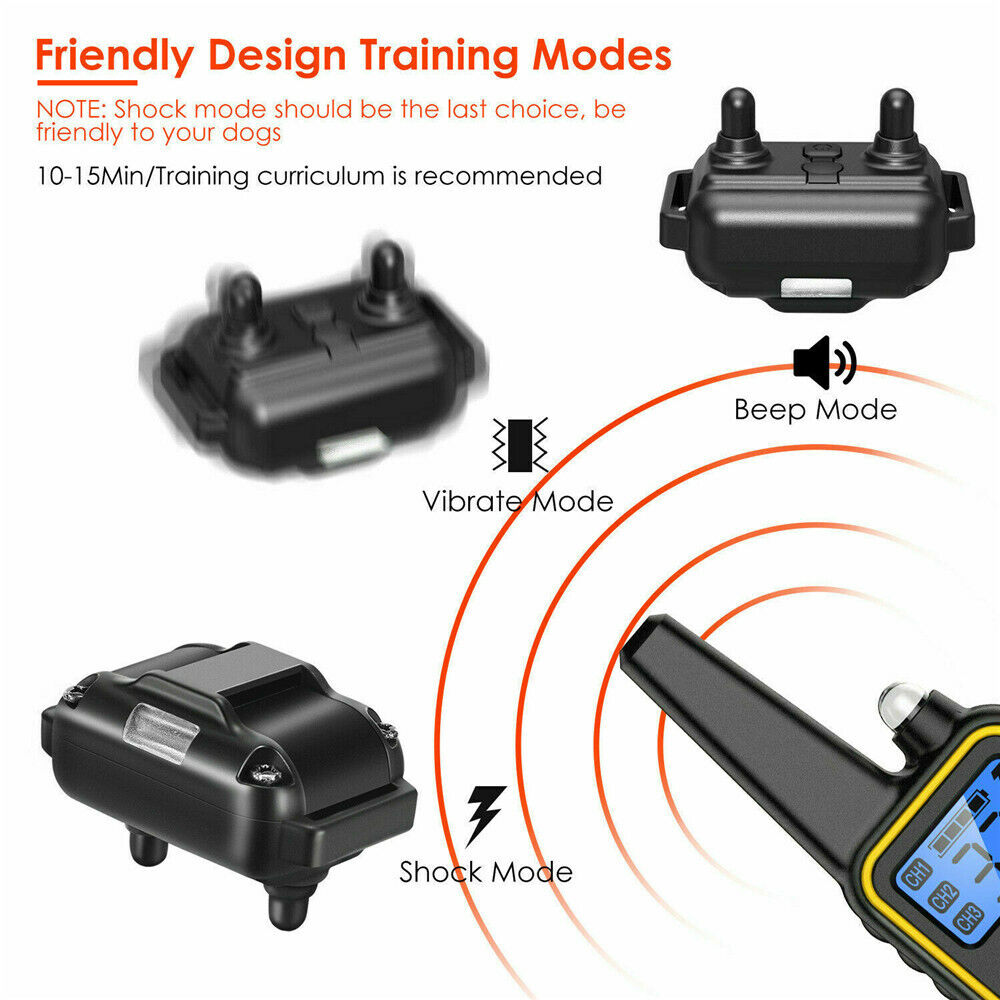 Rechargeable Remote Control Waterproof Dog Training Collar