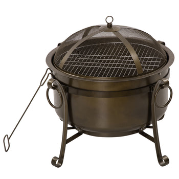 Outdoor Steel Fire Pit Grill 30