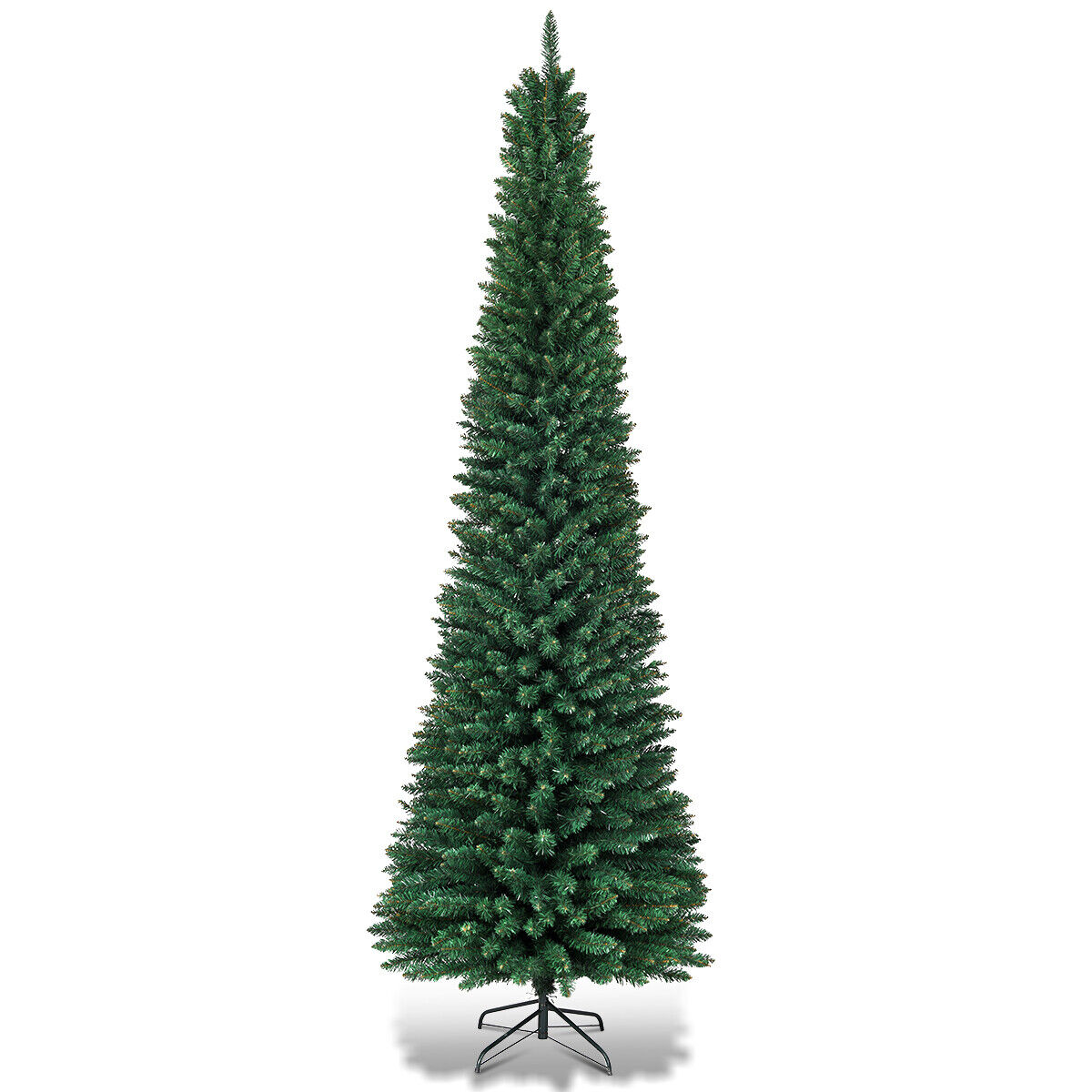 7-Foot Artificial Christmas Tree With Stand Slim Design Holiday Decor