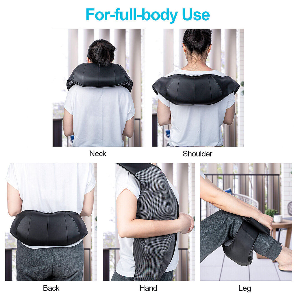 Deep Kneading Shoulder Pillow Shiatsu Neck and Back Soothing Massager