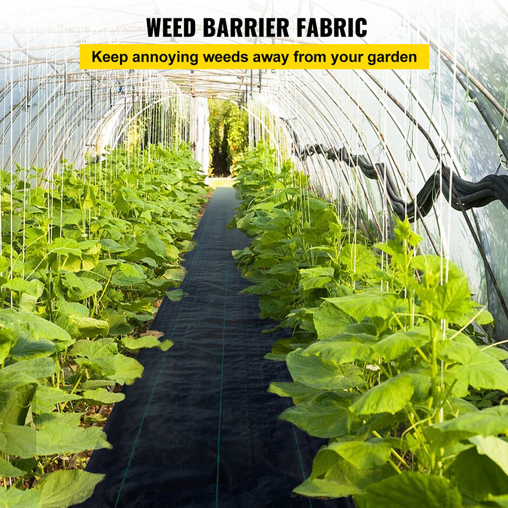 Heavy Duty Weed Barrier Landscape Fabric 6ft x 300ft PP Woven Ground Cover