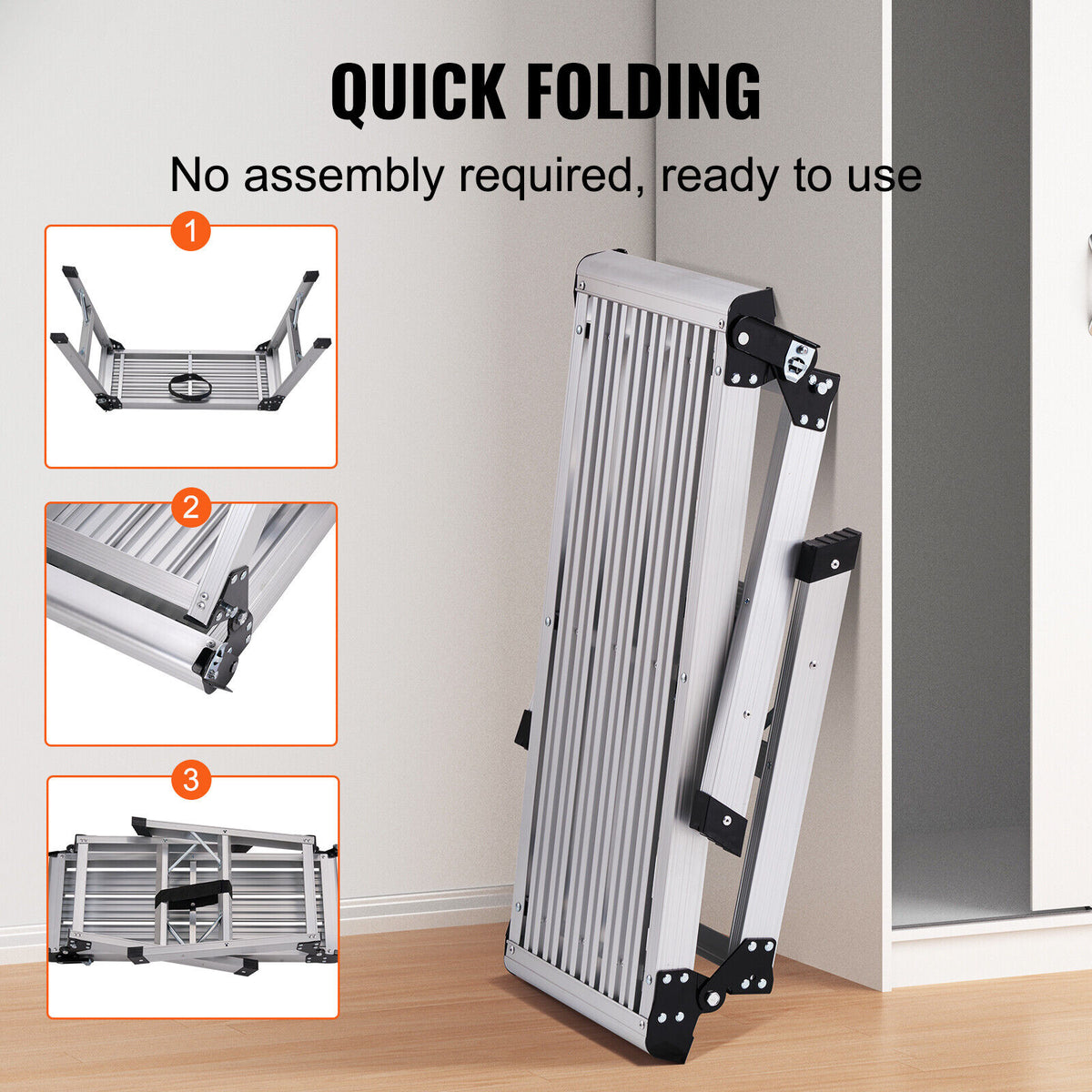 Aluminum Folding Work Platform 330lbs Load Capacity
