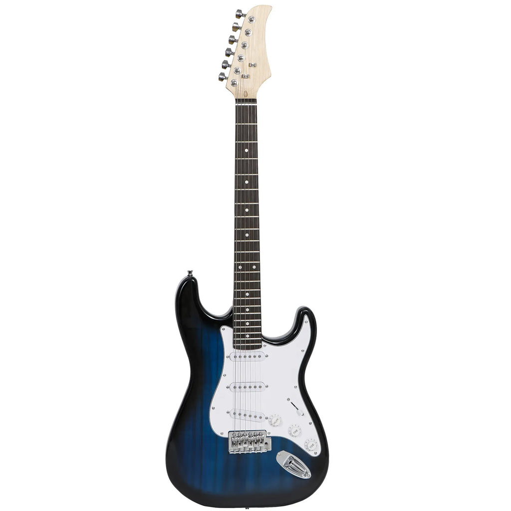 Blue Full Size Electric Guitar Bundle with Amp and Accessories