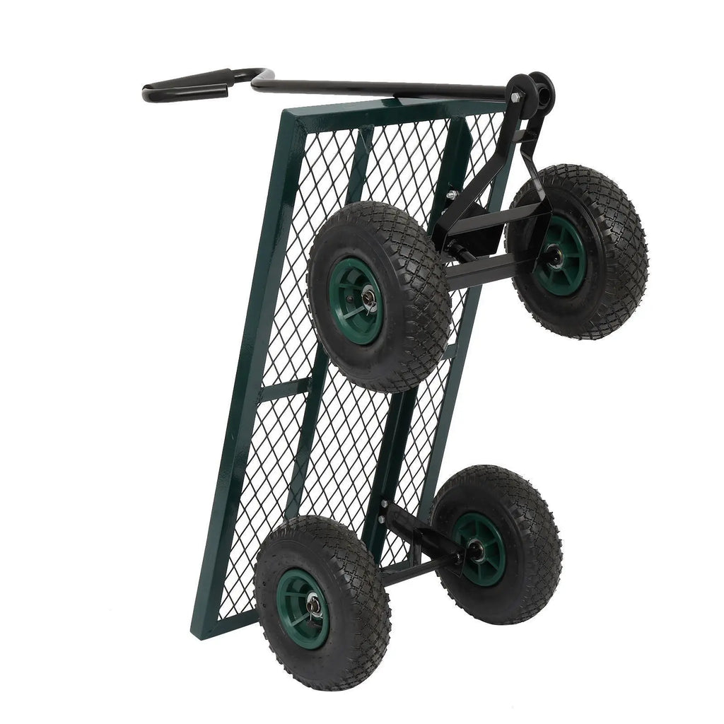 Heavy Duty 38" Garden Dump Wagon Cart Lawn Utility
