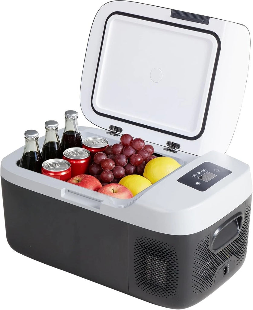 16L Portable Car Fridge Freezer with Bluetooth -4°F to 68°F