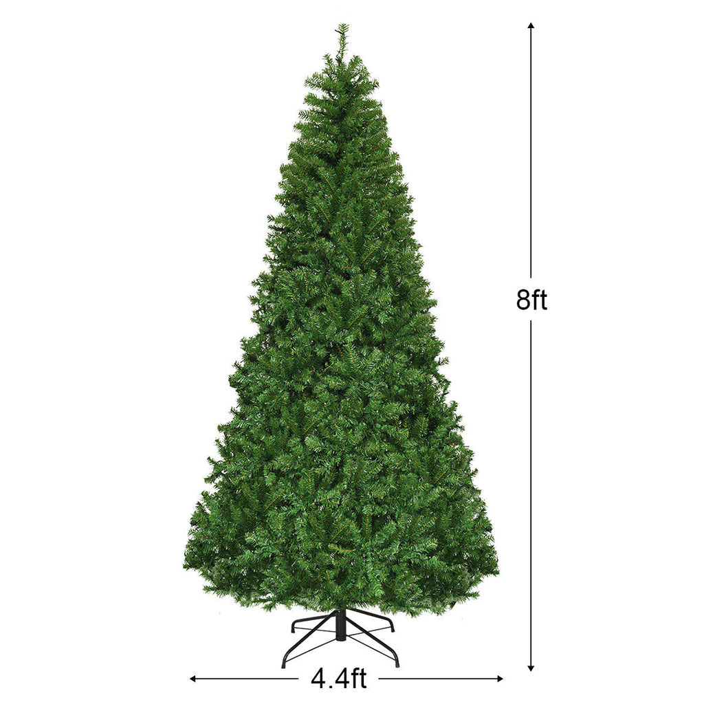 8Ft LED Pre-Lit Artificial Christmas Tree with 750 Lights