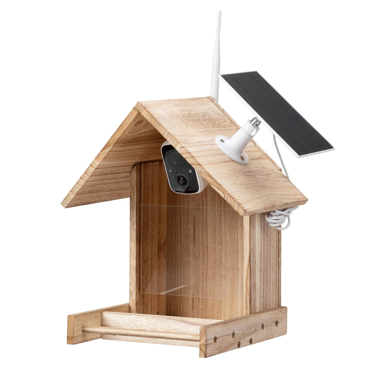 Solar Smart Bird Feeder Camera with AI Recognition and 1080P Live View