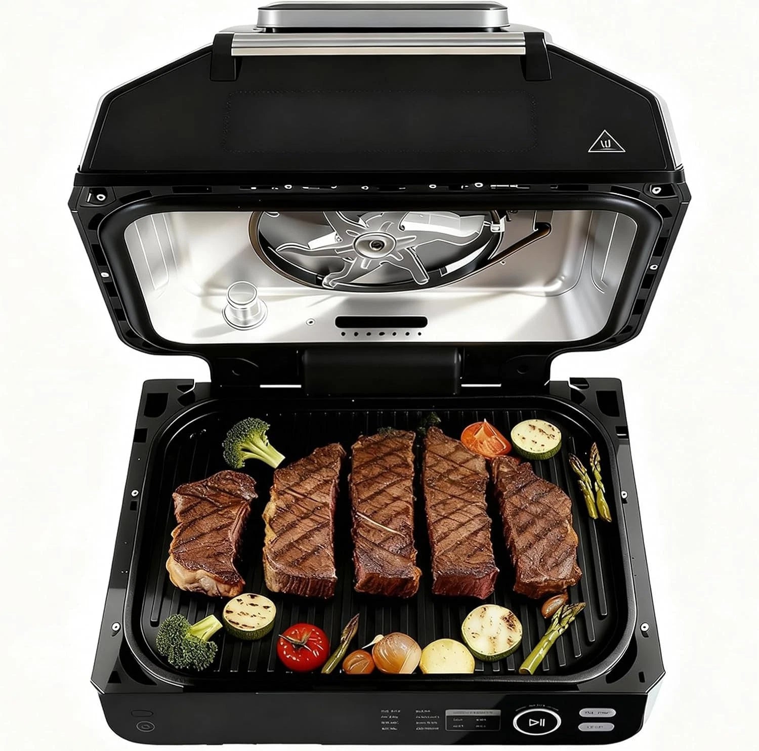 8-in-1 Electric Indoor Outdoor Grill & Air Fryer 140-450°F