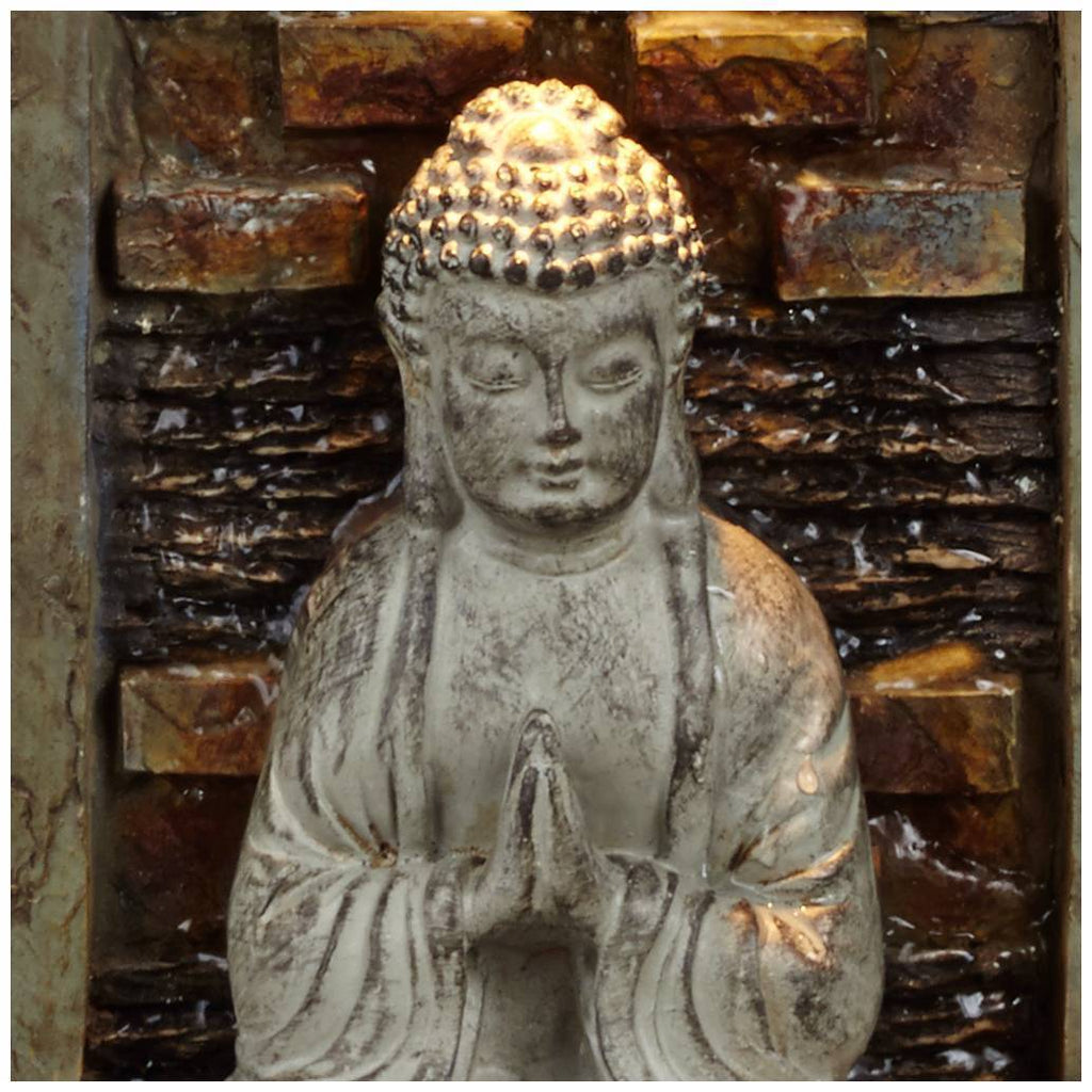11.5" Buddha Indoor Table Fountain Living Room and Office Decoration
