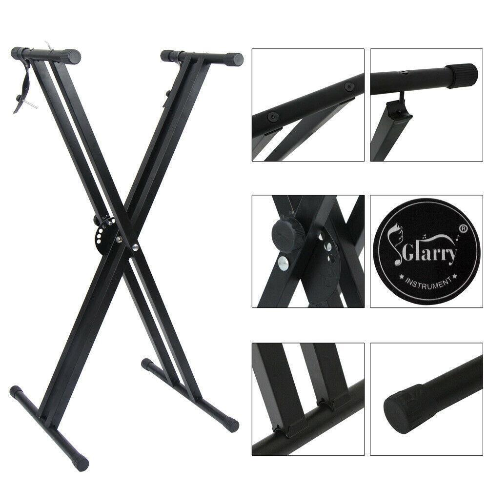Adjustable Double X-Brace Keyboard Stand