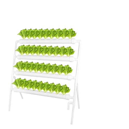 36-Site Hydroponic Grow Kit 4-Layer PVC System with Timer