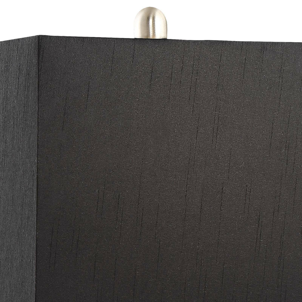 Modern Table Lamps Set with Black Rectangular Shades Art Deco Design