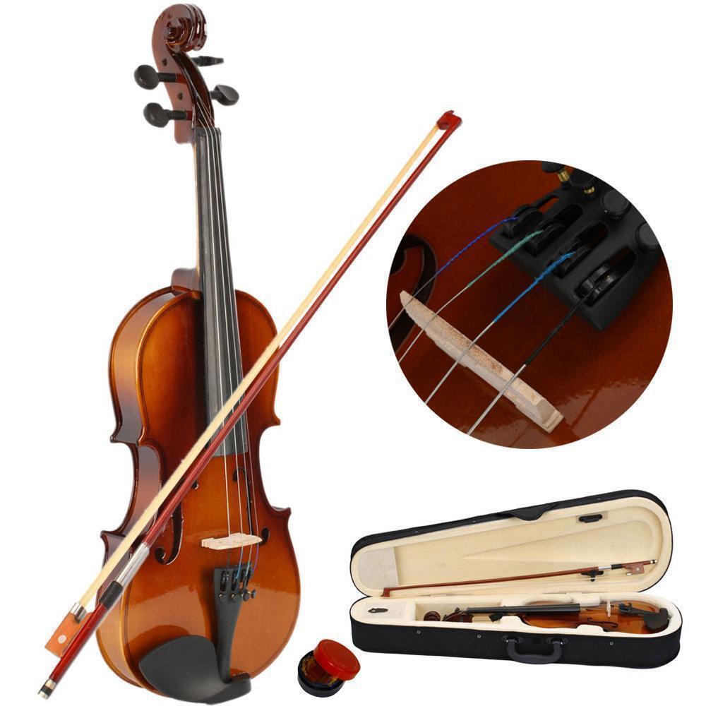 1/2 Size Right Handed Acoustic Violin Basswood with Black Case