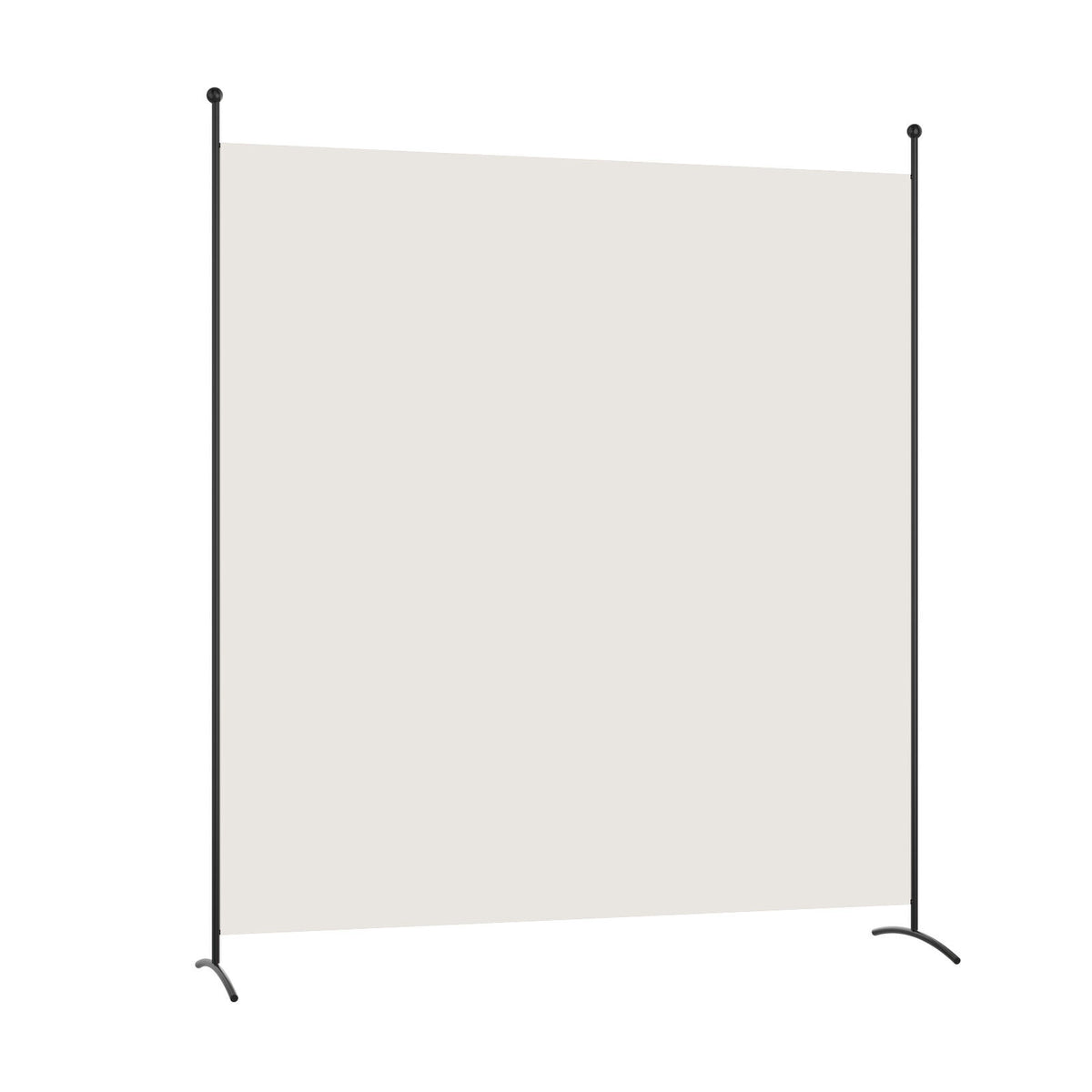 Beige Single Panel Room Divider Privacy Screen for Office and Home Use