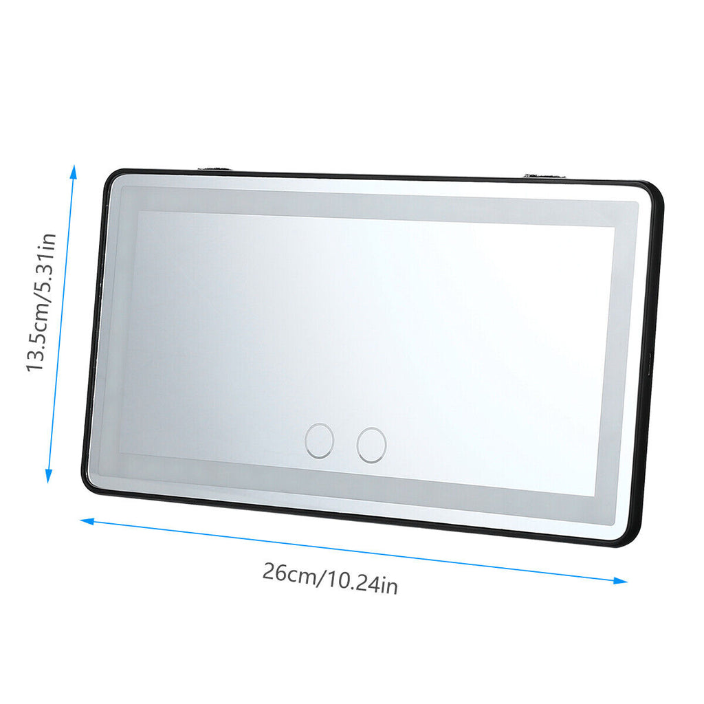 Rechargeable Makeup Mirror with 60 LEDs and 3 Light Modes for Car Sun Visor