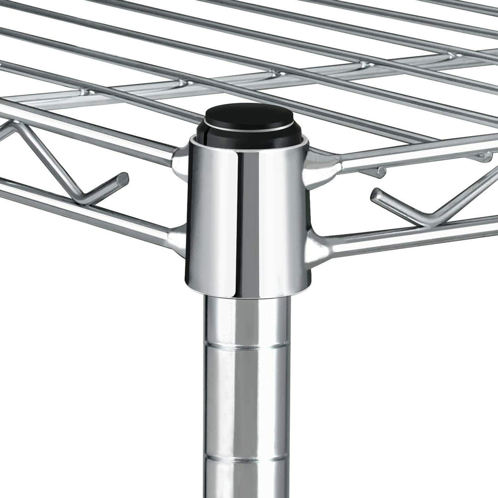 1-Tier Wire Shelving Rack for Organized Storage