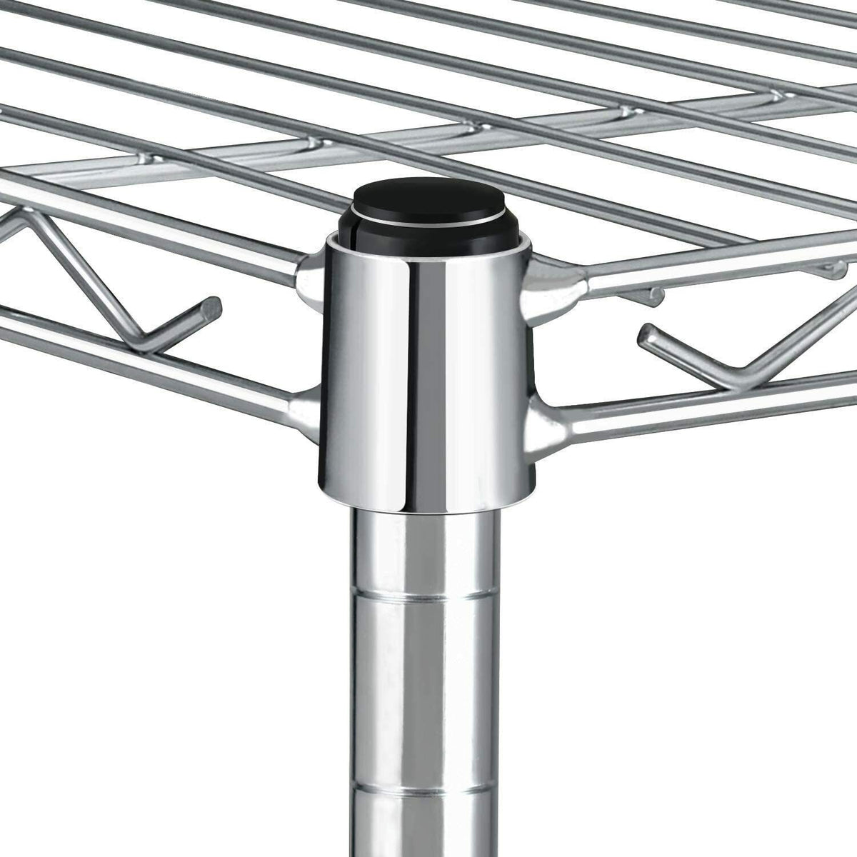 1-Tier Wire Shelving Rack for Organized Storage