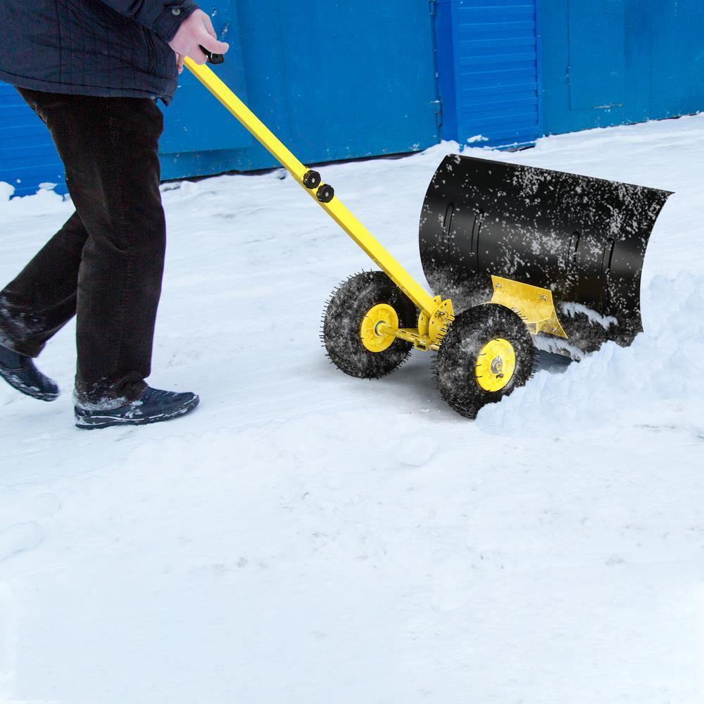 Garden Pavement Snow Shovel with Wheels