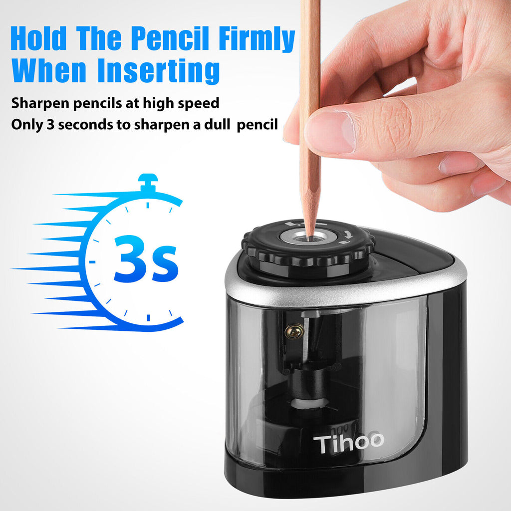 Automatic Fast Electric Pencil Sharpener Helical Blade for Home Office