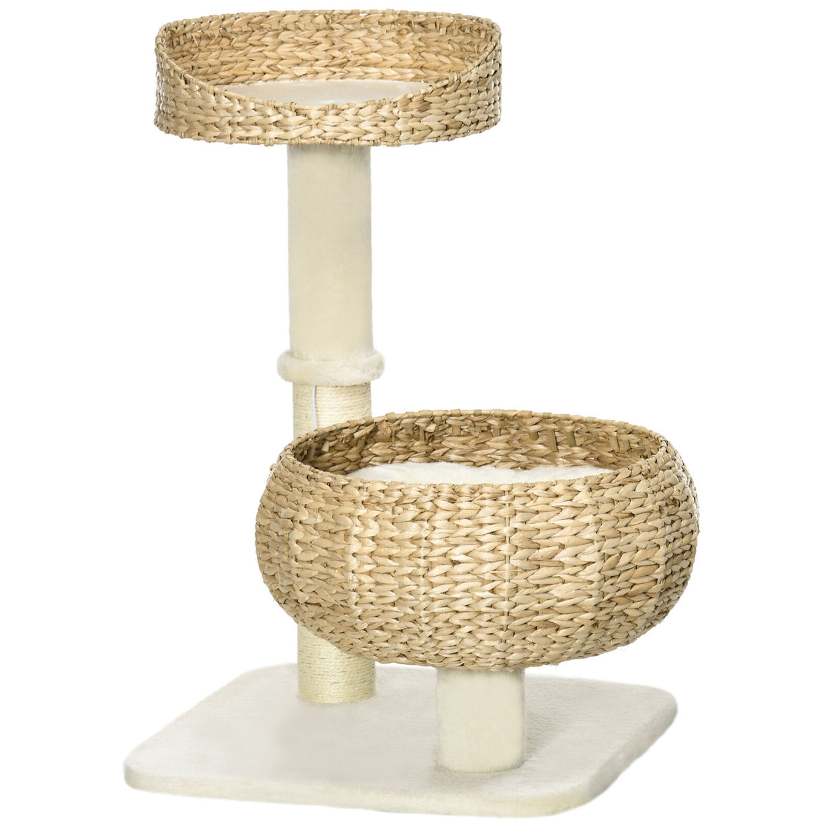 Modern Cat Tree Indoor Cat Tree Basket With Ball Toy and Scratch Post