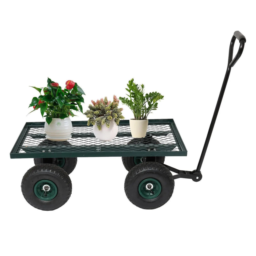 Heavy Duty 38" Garden Dump Wagon Cart Lawn Utility