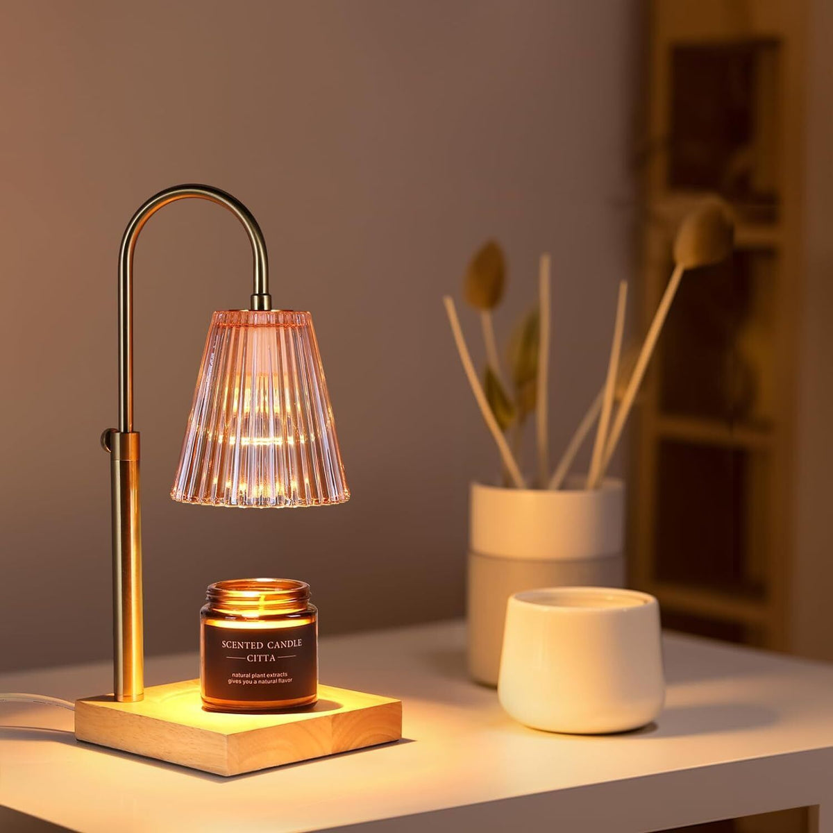 Dimmable Candle Warmer Lamp for Jar Candles with Timer