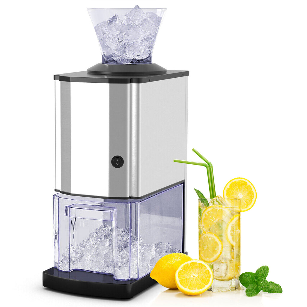 Stainless-Steel Portable Electric Ice Crusher Machine For Drinks Party
