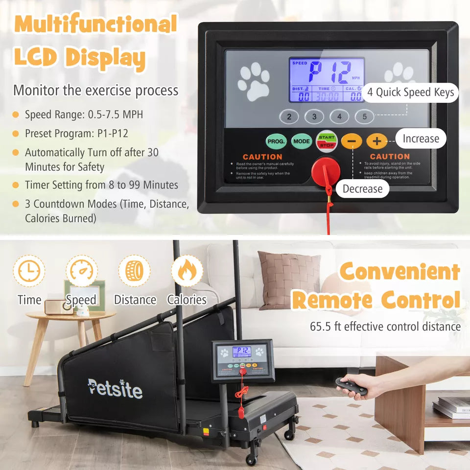 dog treadmill for small dogs multifunctional lcd display