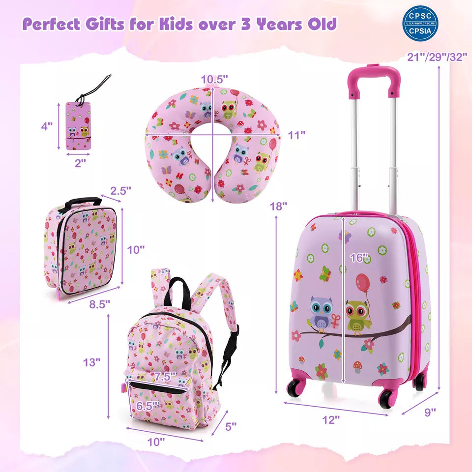 travel luggage set for kids product dimensions