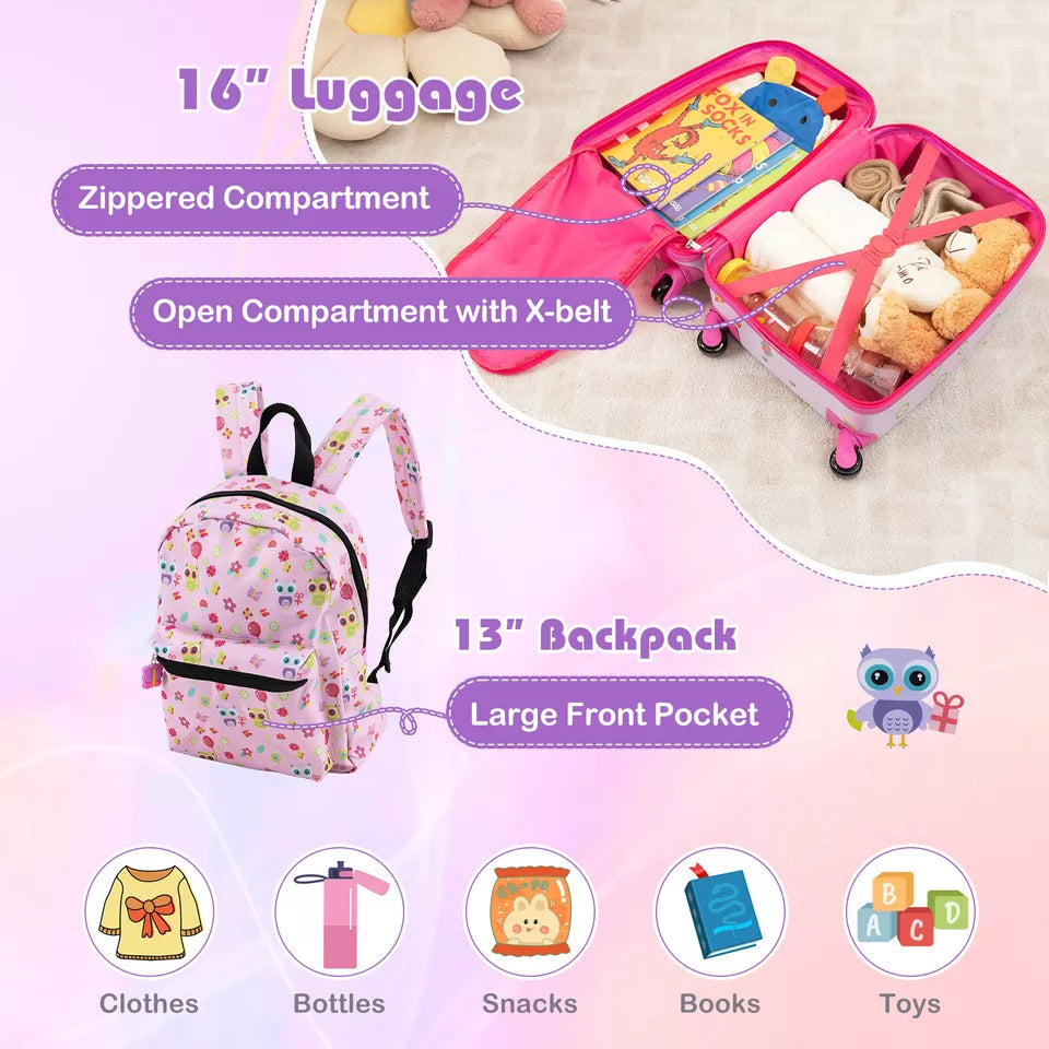 kids luggage set for girls