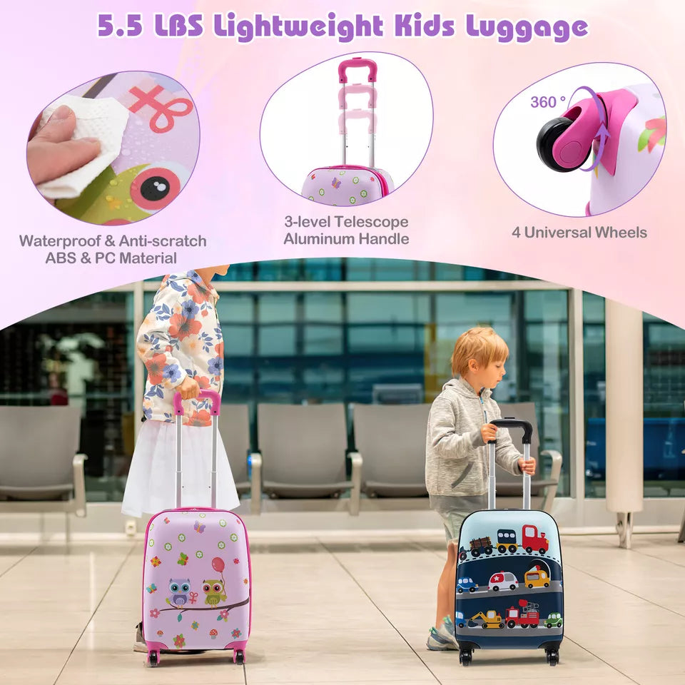 kids luggage set with wheels