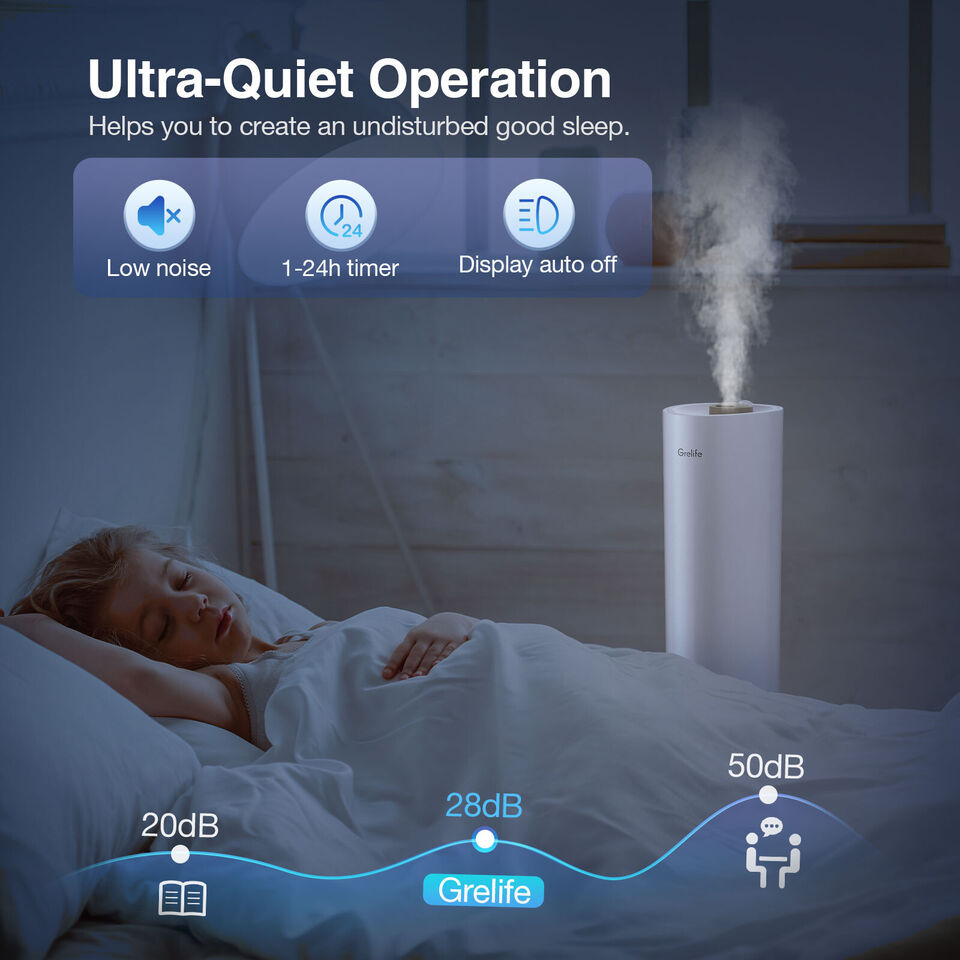 9L Cool Mist Humidifiers for Bedroom, Large Room & Office