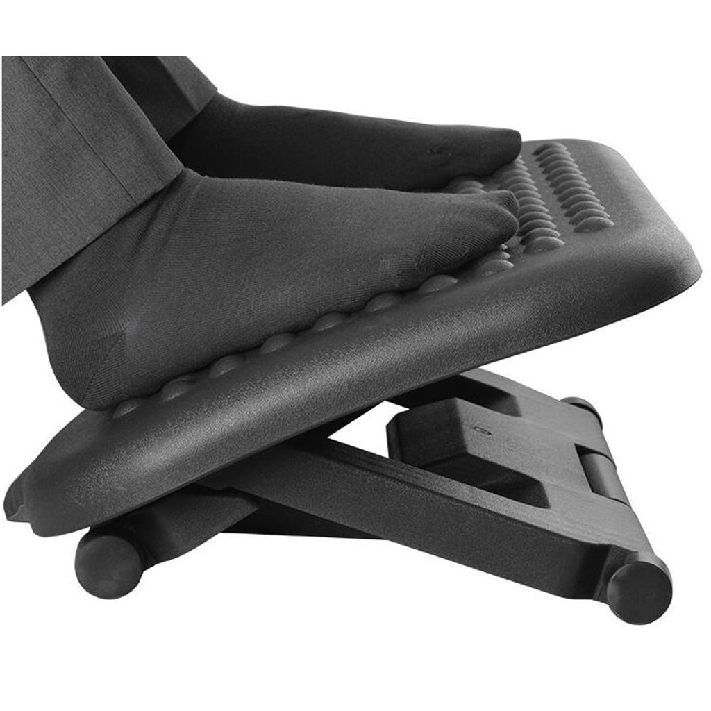 Skyorium Adjustable Tilting Footrest Under Desk Ergonomic Office Foot Rest Pad Footstool Foot Pegs