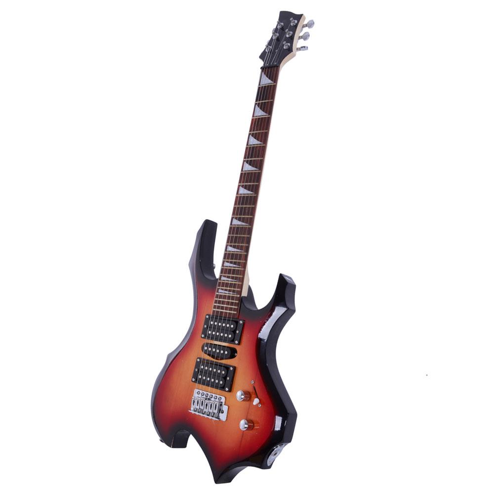 Flame Type Beginner Electric Guitar Complete Guitar Setup color sunset